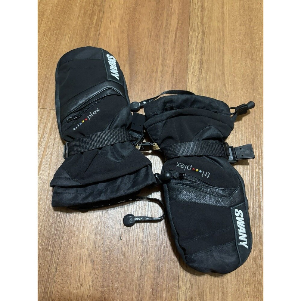 Swany Triplex X-Change Ski/Board Outdoor Winter Mitten Black Size Youth LG 9-10